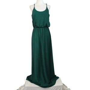 ESPRESSO SPAGHETTI STRAP MAXI‎ DRESS